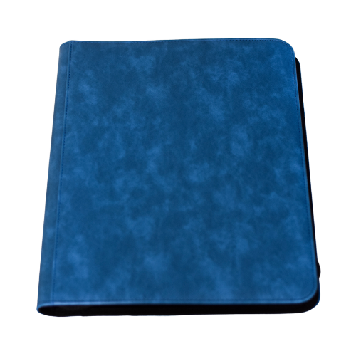 9-Pocket Zippered Toploader Binder - 252 Card Slots - Blue - Deck Out Gaming