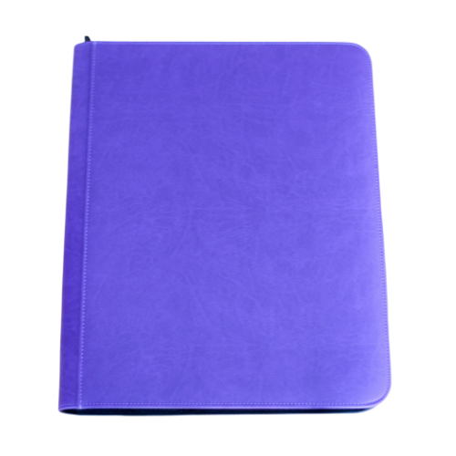 9-Pocket Zippered Toploader Binder - 252 Card Slots - Purple - Deck Out Gaming