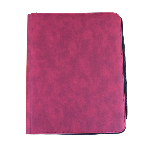9-Pocket Zippered Toploader Binder - 252 Card Slots - Red - Deck Out Gaming