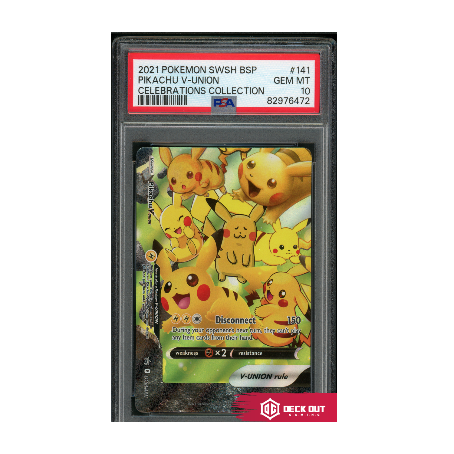 Pikachu V-Union - SWSH Promos - SWSH141 - PSA 10 - 82976472