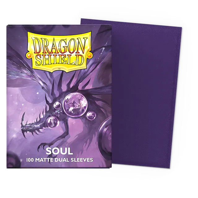 Dragon Shield Standard Size Dual Matte Sleeves - Soul - 100 Count