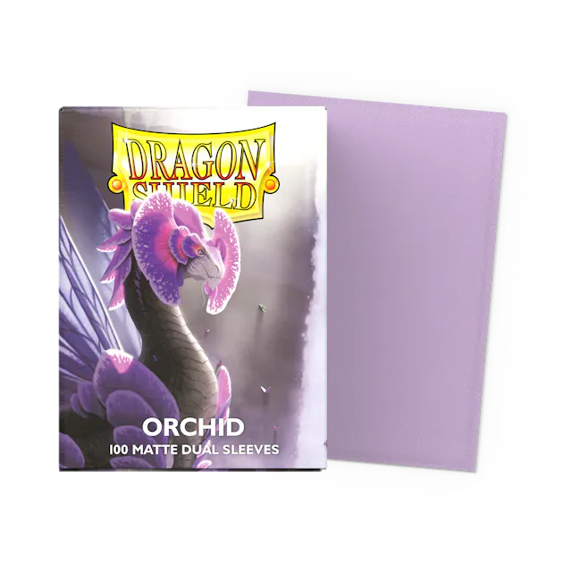 Dragon Shield Standard Size Dual Matte Sleeves - Orchid - 100 Count