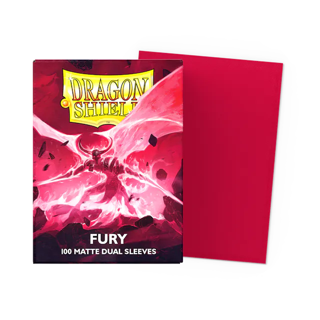 Dragon Shield Standard Size Dual Matte Sleeves - Fury - 100 Count