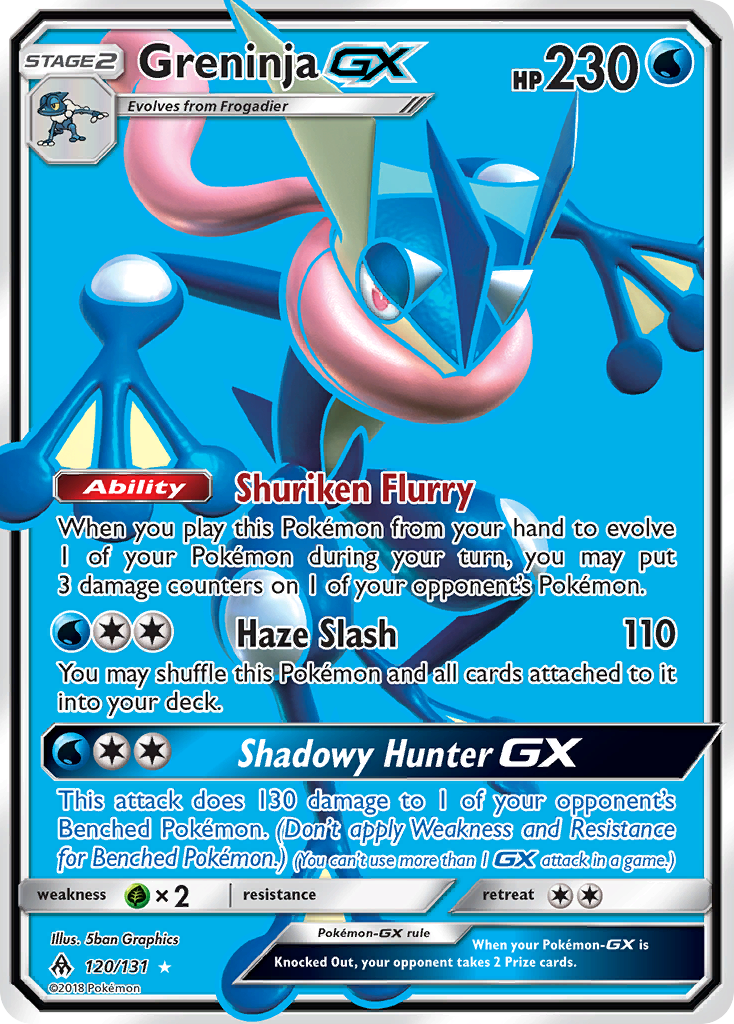 Greninja GX (Full Art) (120) [SM - Forbidden Light] | Deck Out Gaming