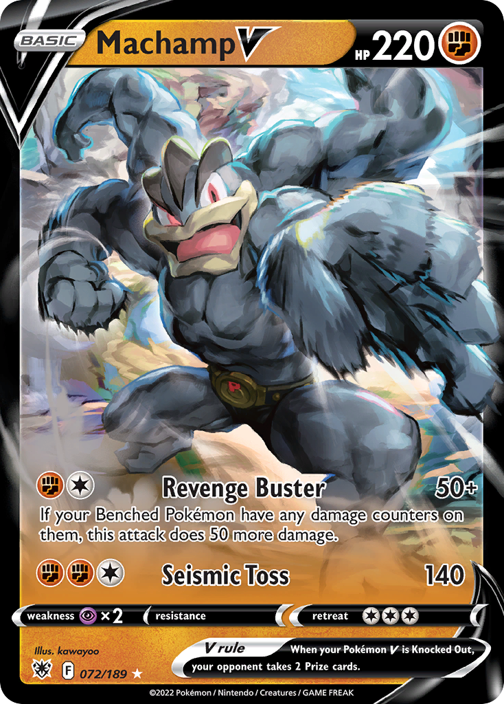 Machamp V Alt Art Pokemon store Card