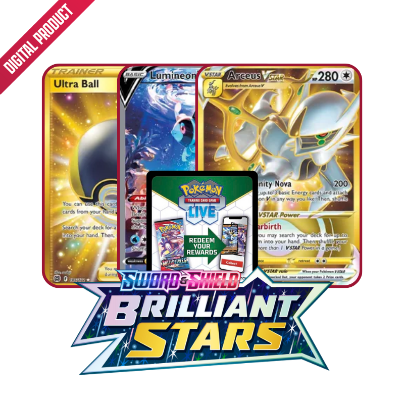 Brilliant Stars Booster Pack PTCGL Code Deck Out Gaming