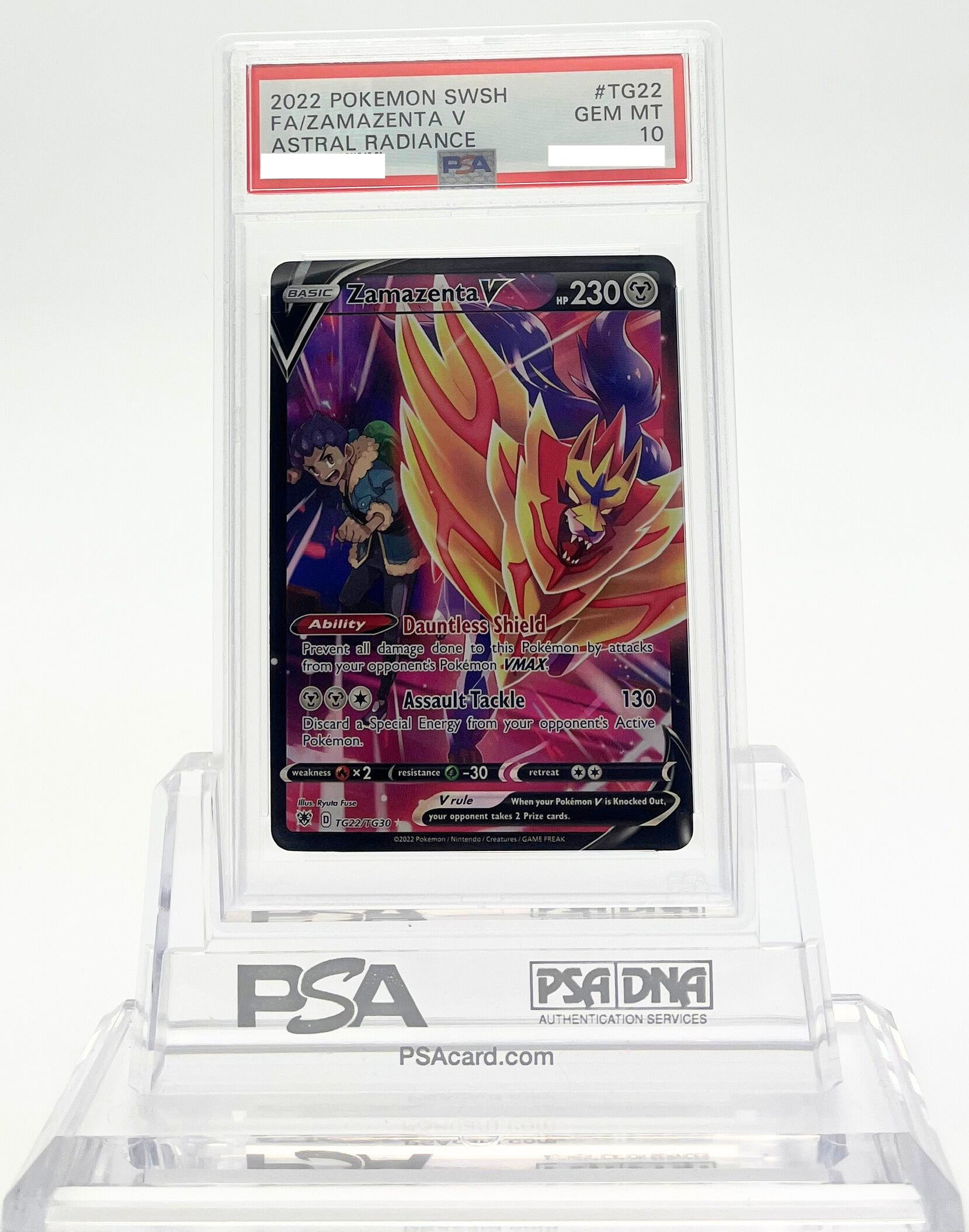 Zamazenta V - Astral Radiance - TG22 - PSA 10 – Deck Out Gaming