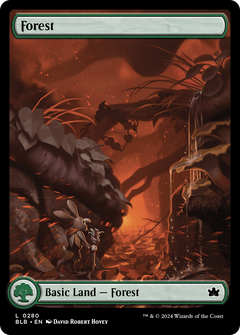 Forest (0280) (280) [Bloomburrow] foil - Deck Out Gaming