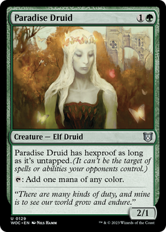 Paradise Druid (129) [Wilds of Eldraine Commander] - Deck Out Gaming