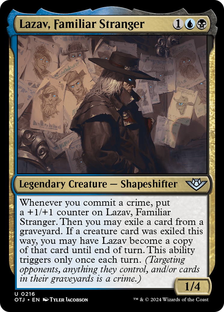 Lazav, Familiar Stranger (216) [Outlaws of Thunder Junction] - Deck Out Gaming