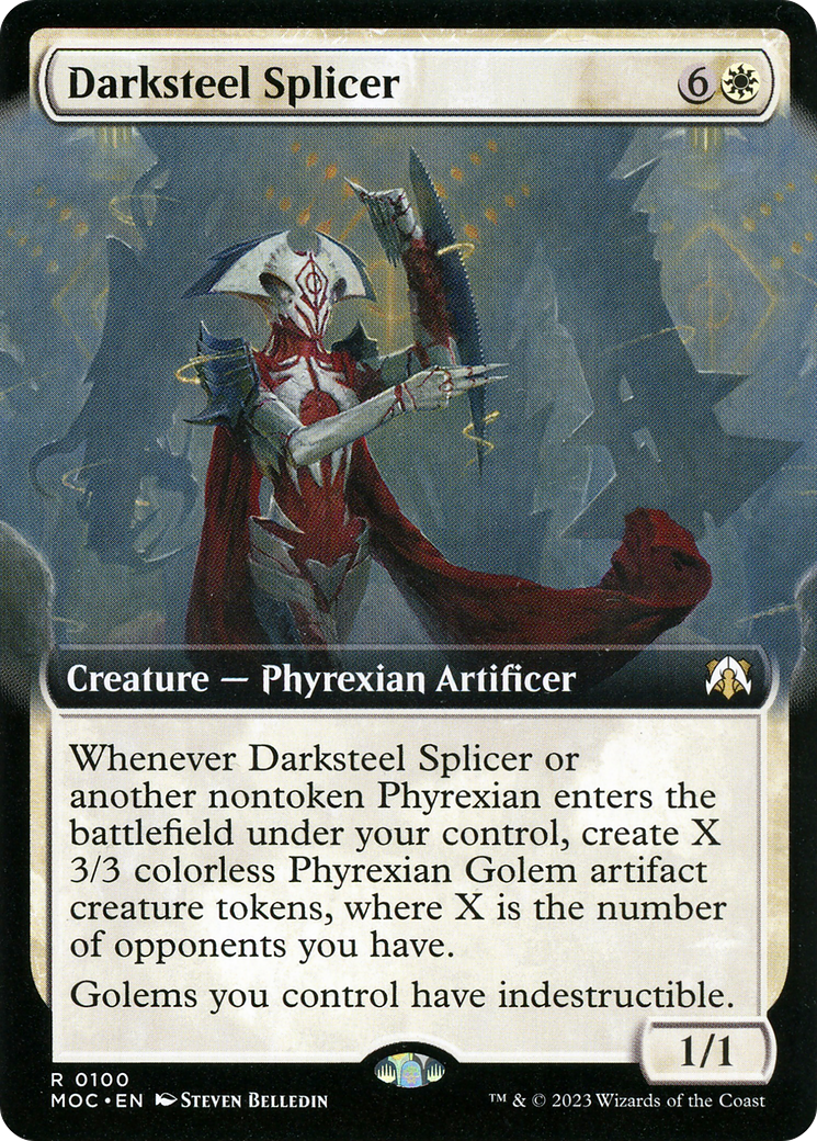 Darksteel Splicer (Extended Art) (100) [March of the Machine Commander] - Deck Out Gaming