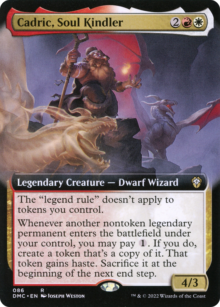 Cadric, Soul Kindler (Extended Art) (86) [Commander: Dominaria United] - Deck Out Gaming