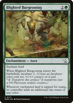 Blighted Burgeoning (177) [March of the Machine] foil - Deck Out Gaming