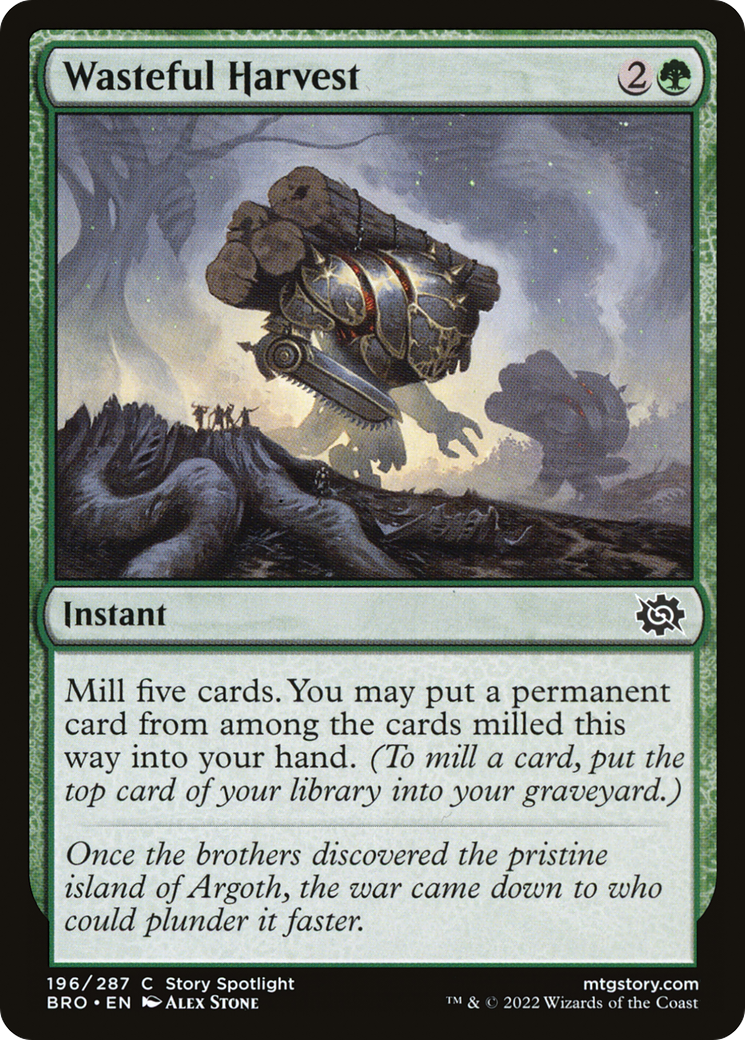 Wasteful Harvest (196) [The Brothers' War] foil - Deck Out Gaming