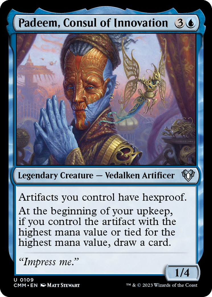 Padeem, Consul of Innovation (109) [Commander Masters] - Deck Out Gaming
