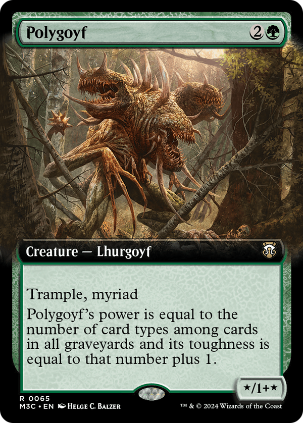 Polygoyf (Extended Art) (65) [Modern Horizons 3 Commander] - Deck Out Gaming