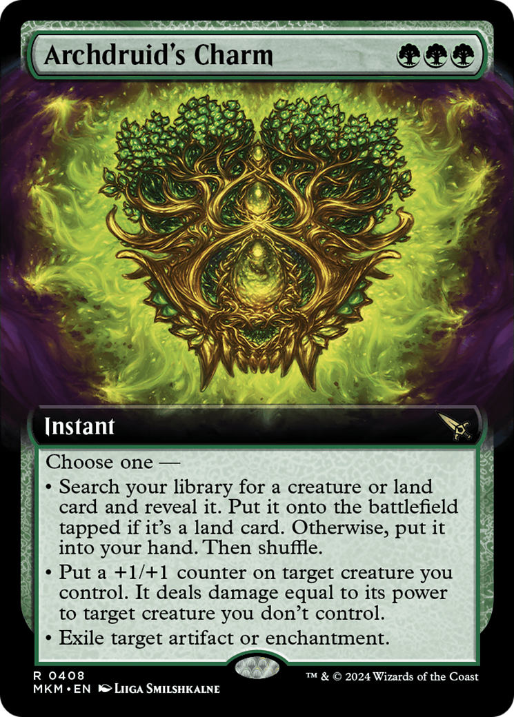 Archdruid's Charm (Extended Art) (408) [Murders at Karlov Manor] foil - Deck Out Gaming