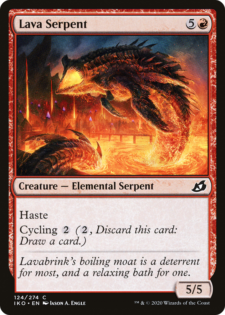 Lava Serpent (124) [Ikoria: Lair of Behemoths] foil - Deck Out Gaming