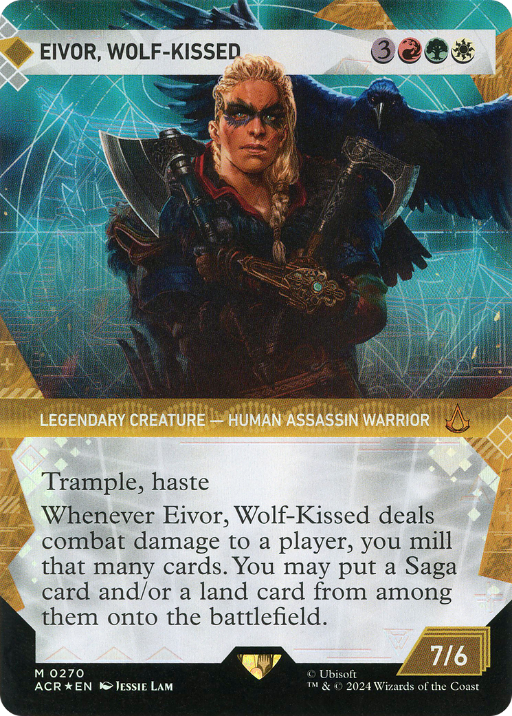 Eivor, Wolf-Kissed (Showcase) (Textured Foil) (270) [Assassin's Creed] foil - Deck Out Gaming
