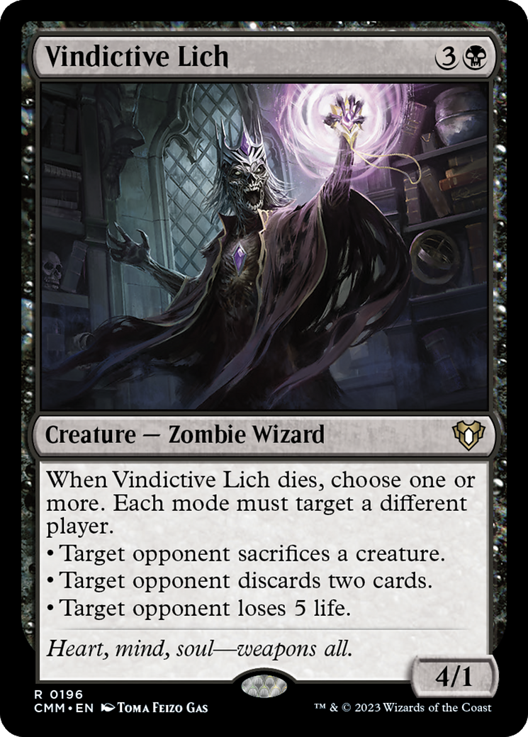 Vindictive Lich (196) [Commander Masters] foil - Deck Out Gaming