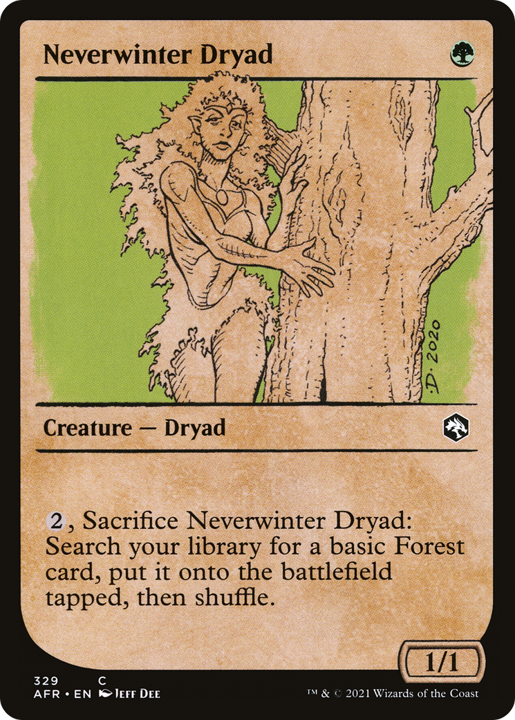 Neverwinter Dryad (329) [Adventures in the Forgotten Realms] foil - Deck Out Gaming