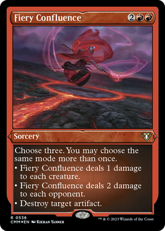 Fiery Confluence (536) [Commander Masters] etched - Deck Out Gaming