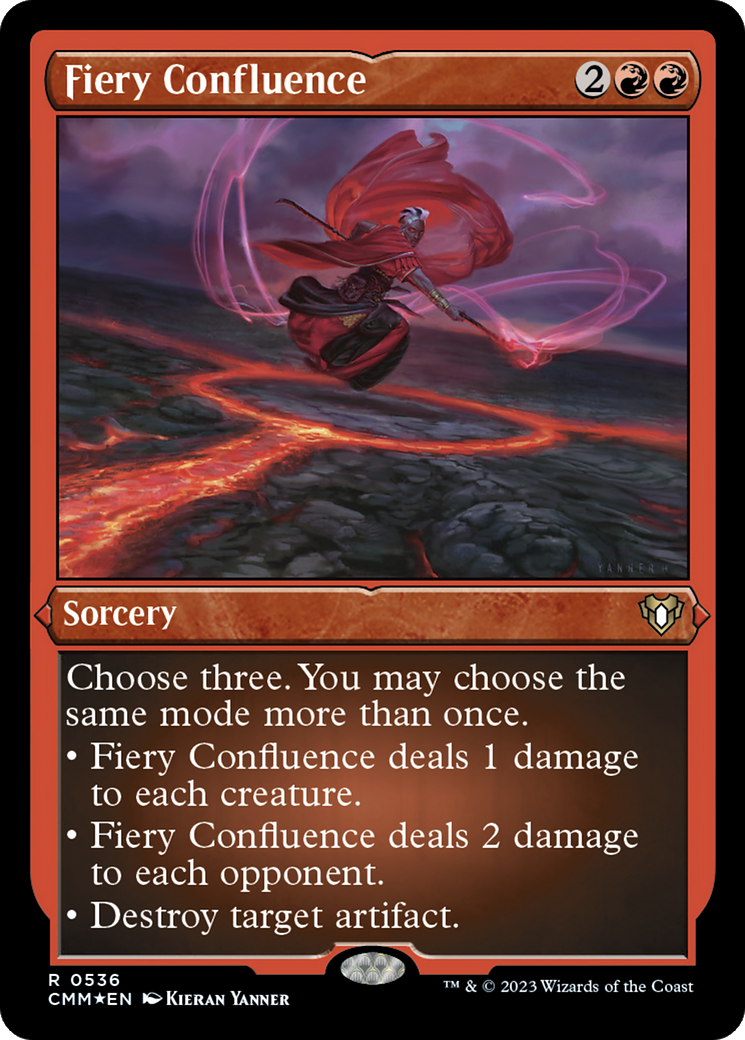 Fiery Confluence (536) [Commander Masters] etched - Deck Out Gaming