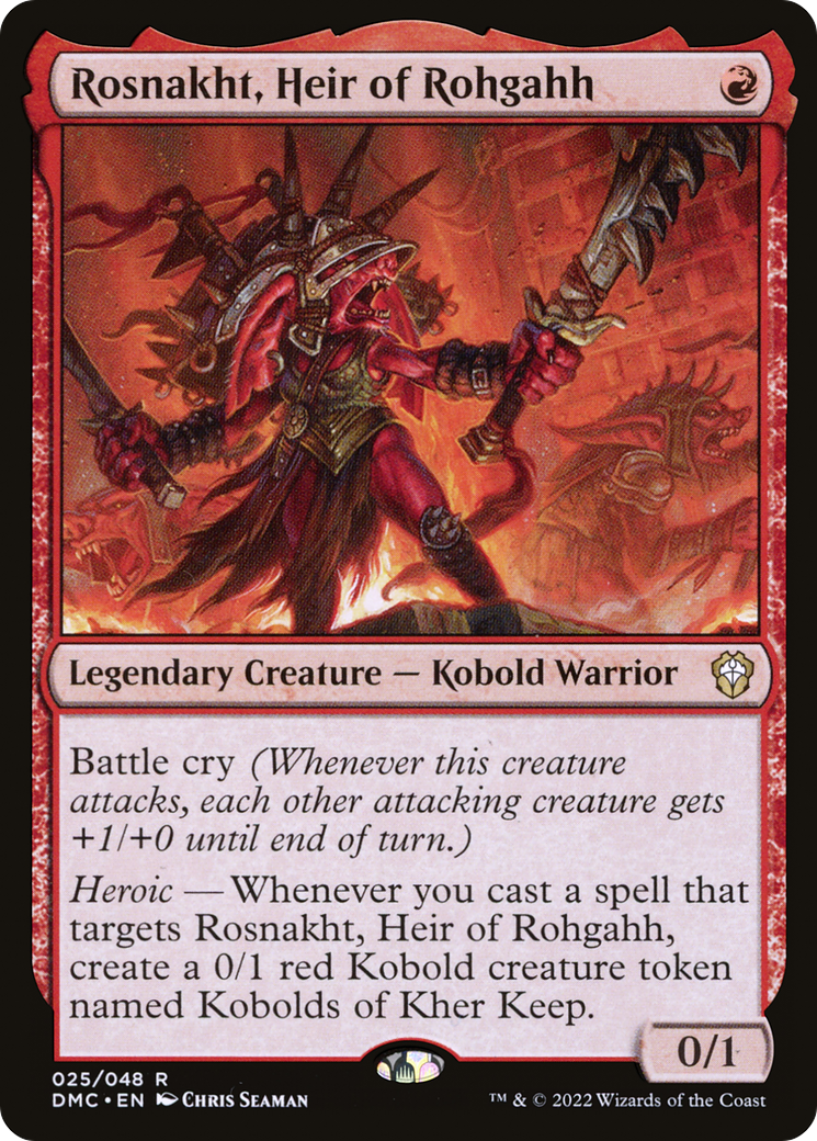 Rosnakht, Heir of Rohgahh (25) [Dominaria United Commander] foil - Deck Out Gaming