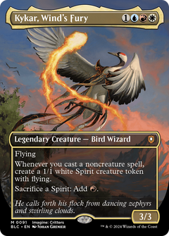 Kykar, Wind's Fury (Borderless) (91) [Bloomburrow Commander] foil - Deck Out Gaming