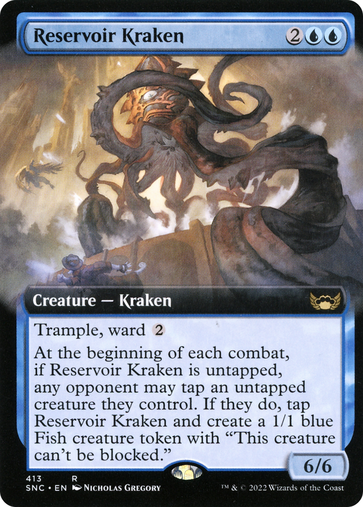 Reservoir Kraken (Extended Art) (413) [Streets of New Capenna] - Deck Out Gaming