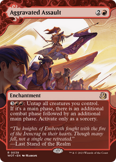 Aggravated Assault (39) [Wilds of Eldraine: Enchanting Tales] foil - Deck Out Gaming
