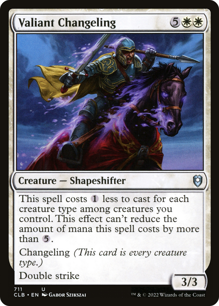 Valiant Changeling (711) [Commander Legends: Battle for Baldur's Gate] - Deck Out Gaming
