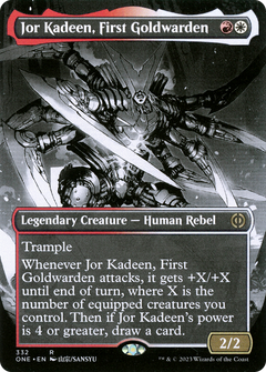 Jor Kadeen, First Goldwarden (Borderless) (332) [Phyrexia: All Will Be One] - Deck Out Gaming