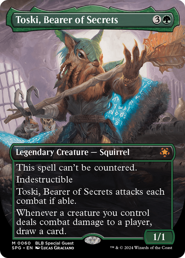 Toski, Bearer of Secrets (Borderless) (60) [Special Guests] - Deck Out Gaming