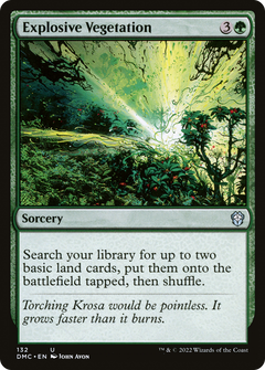 Explosive Vegetation (132) [Dominaria United Commander] - Deck Out Gaming