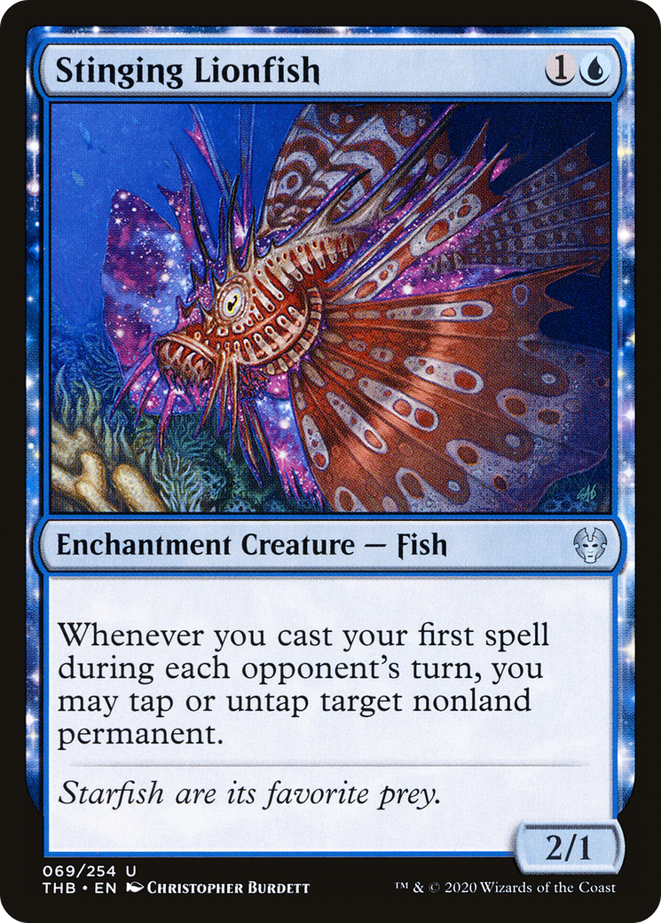 Stinging Lionfish (69) [Theros Beyond Death] - Deck Out Gaming