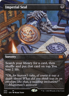 Imperial Seal (Borderless) (354) [Double Masters 2022] foil - Deck Out Gaming