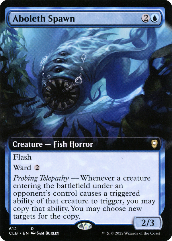 Aboleth Spawn (Extended Art) (612) [Commander Legends: Battle for Baldur's Gate] - Deck Out Gaming