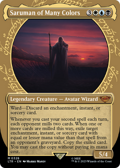 Saruman of Many Colors (Showcase) (328) [The Lord of the Rings: Tales of Middle-earth] foil - Deck Out Gaming