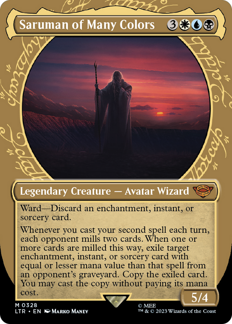 Saruman of Many Colors (Showcase) (328) [The Lord of the Rings: Tales of Middle-earth] - Deck Out Gaming