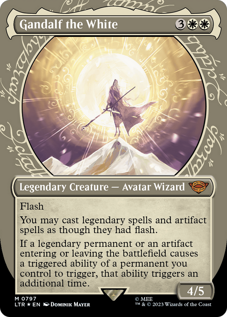 Gandalf the White (Showcase) (Surge Foil) (797) [The Lord of the Rings: Tales of Middle-earth] foil - Deck Out Gaming
