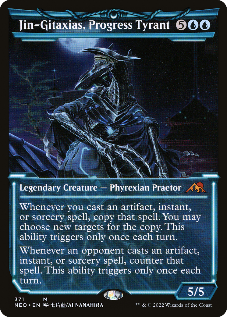 Jin-Gitaxias, Progress Tyrant (Showcase) (371) [Kamigawa: Neon Dynasty] foil - Deck Out Gaming
