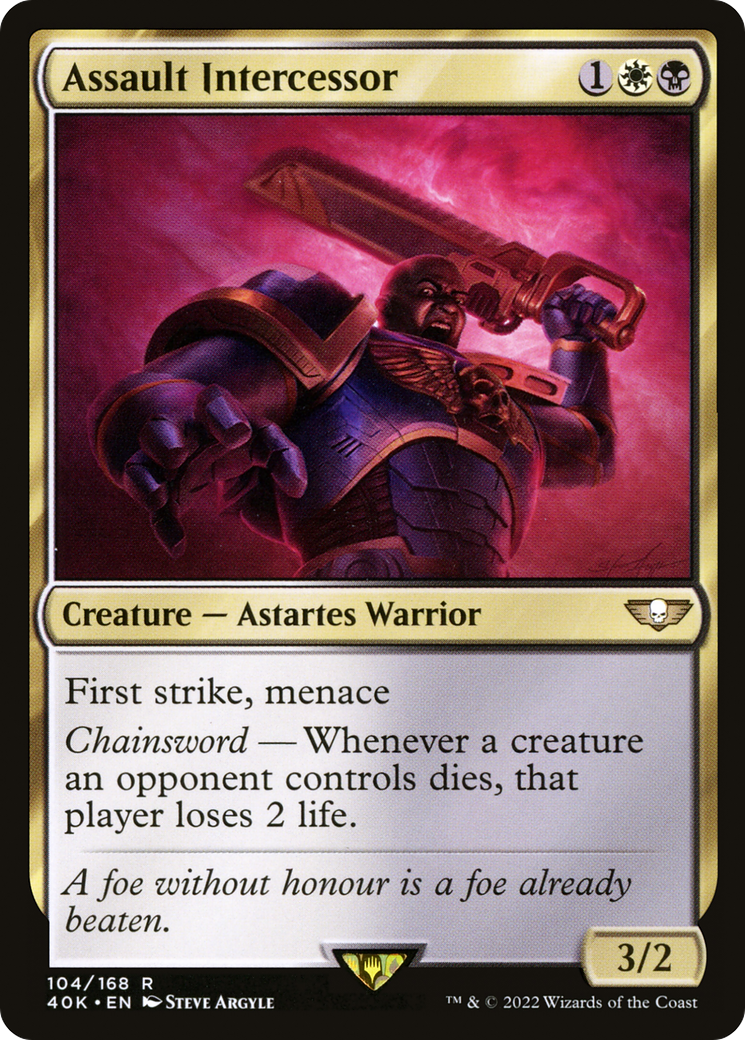Assault Intercessor (104) [Warhammer 40,000 Commander] - Deck Out Gaming