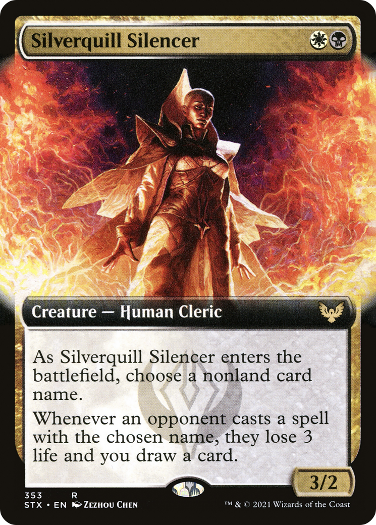 Silverquill Silencer (Extended Art) (353) [Strixhaven: School of Mages] - Deck Out Gaming