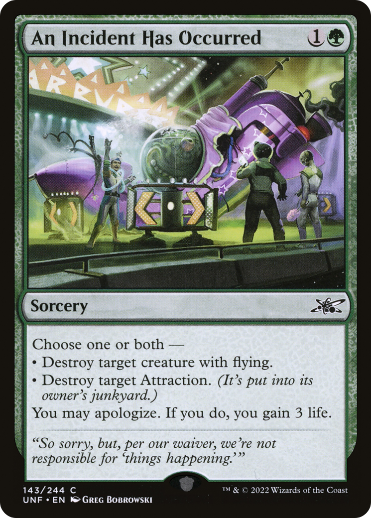 An Incident Has Occurred (143) [Unfinity] foil - Deck Out Gaming