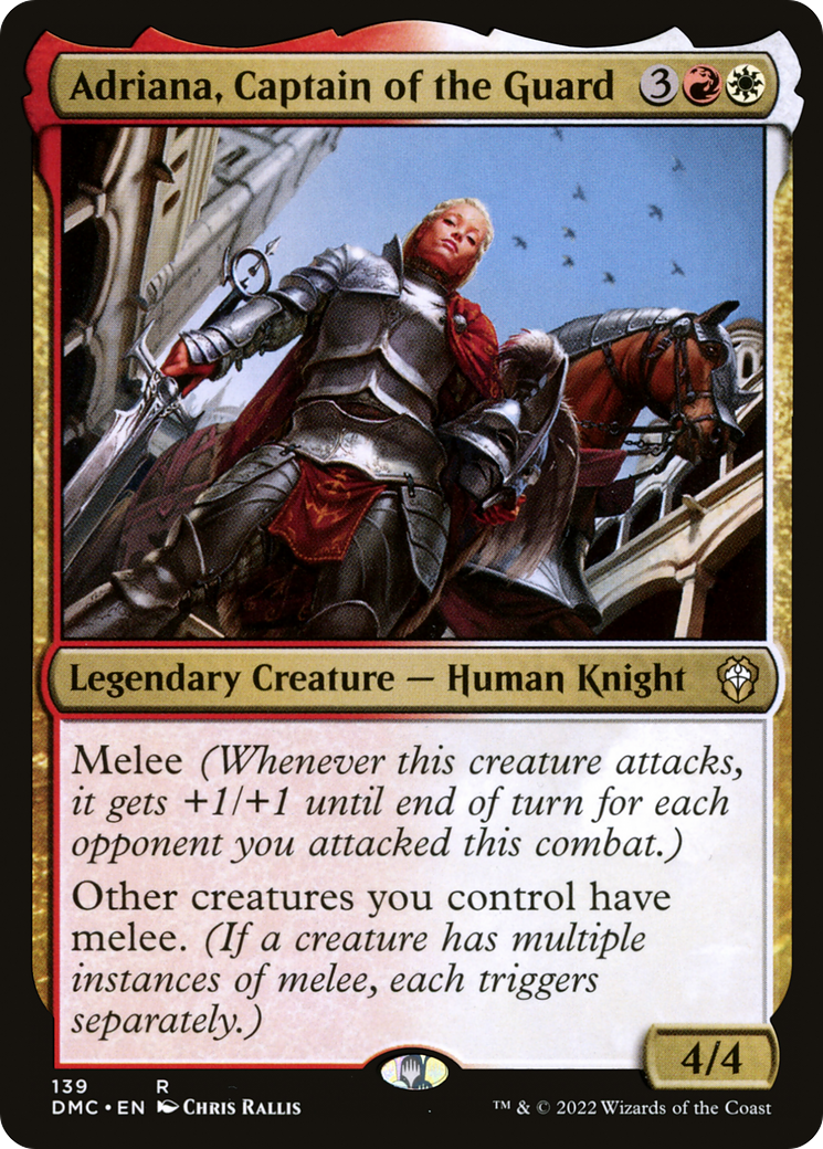 Adriana, Captain of the Guard (139) [Commander: Dominaria United] - Deck Out Gaming