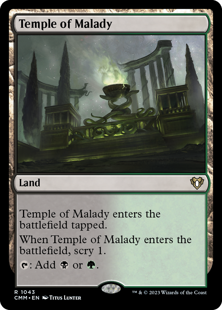 Temple of Malady (1043) [Commander Masters] - Deck Out Gaming