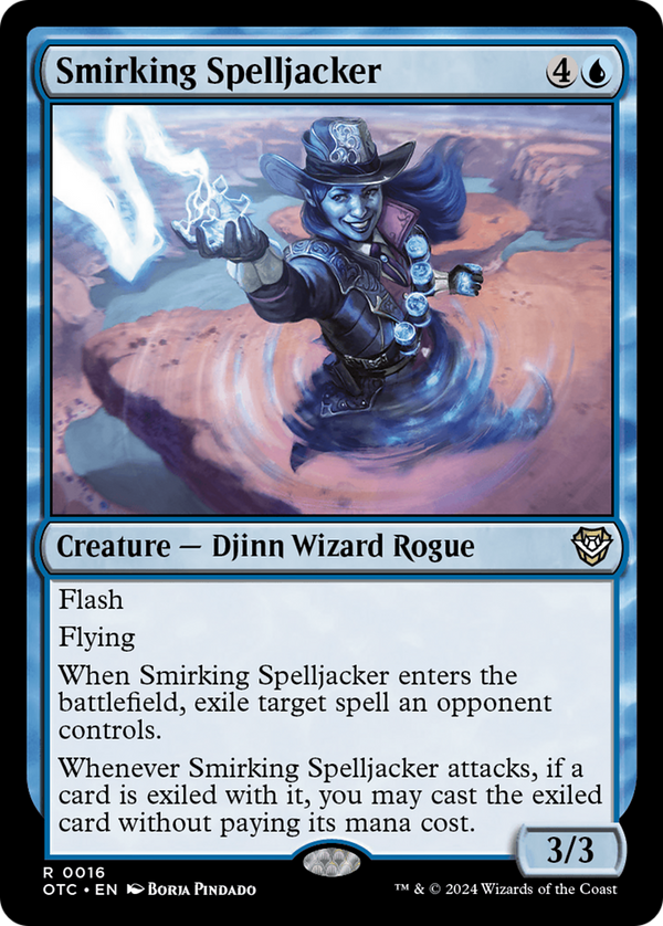 Smirking Spelljacker (16) [Outlaws of Thunder Junction Commander] - Deck Out Gaming