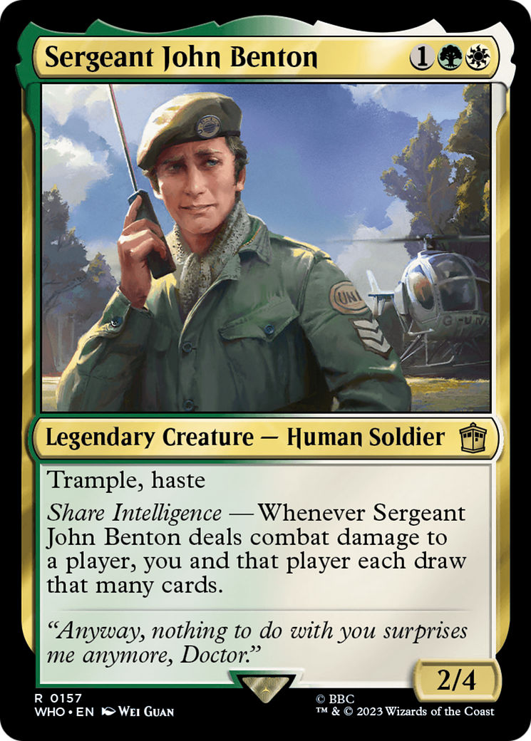Sergeant John Benton (157) [Doctor Who] - Deck Out Gaming