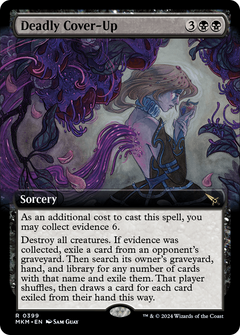 Deadly Cover-Up (Extended Art) (399) [Murders at Karlov Manor] foil - Deck Out Gaming